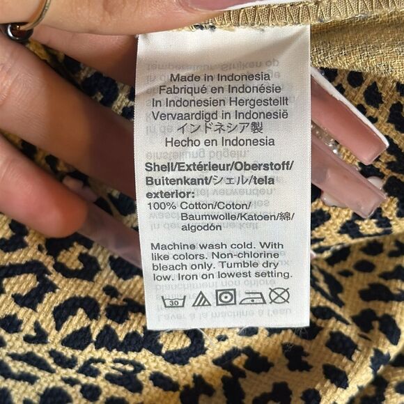 J Crew Leopard Basketweave Shorts Womens Size 4 - Picture 6 of 9